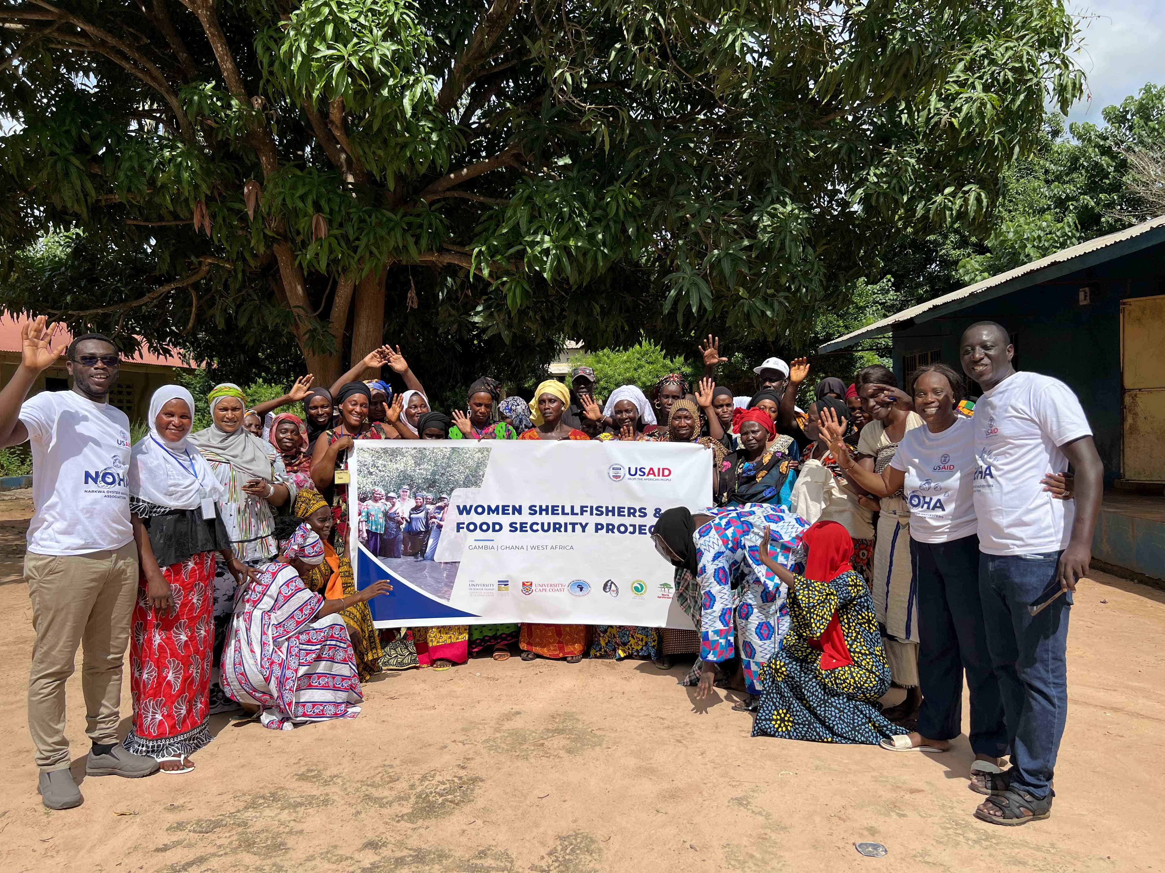 Participants of oyster biology training in Gambia