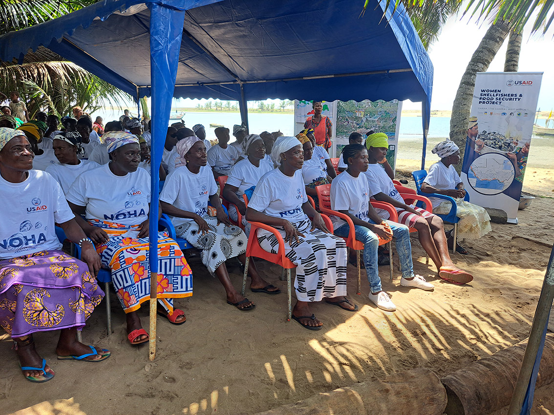 Members of Narkwa Oyster Harvesters Association at the durbar