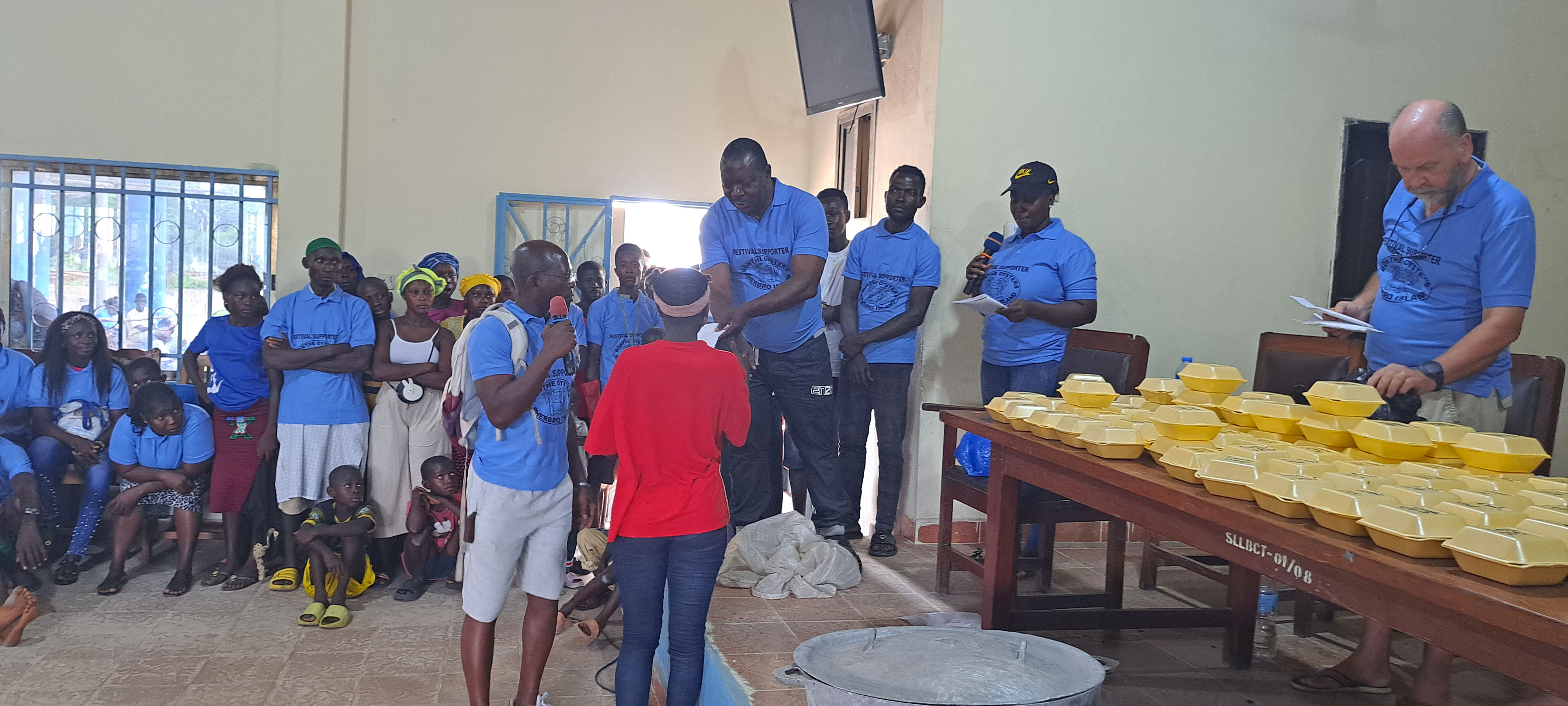 award presentation to winners