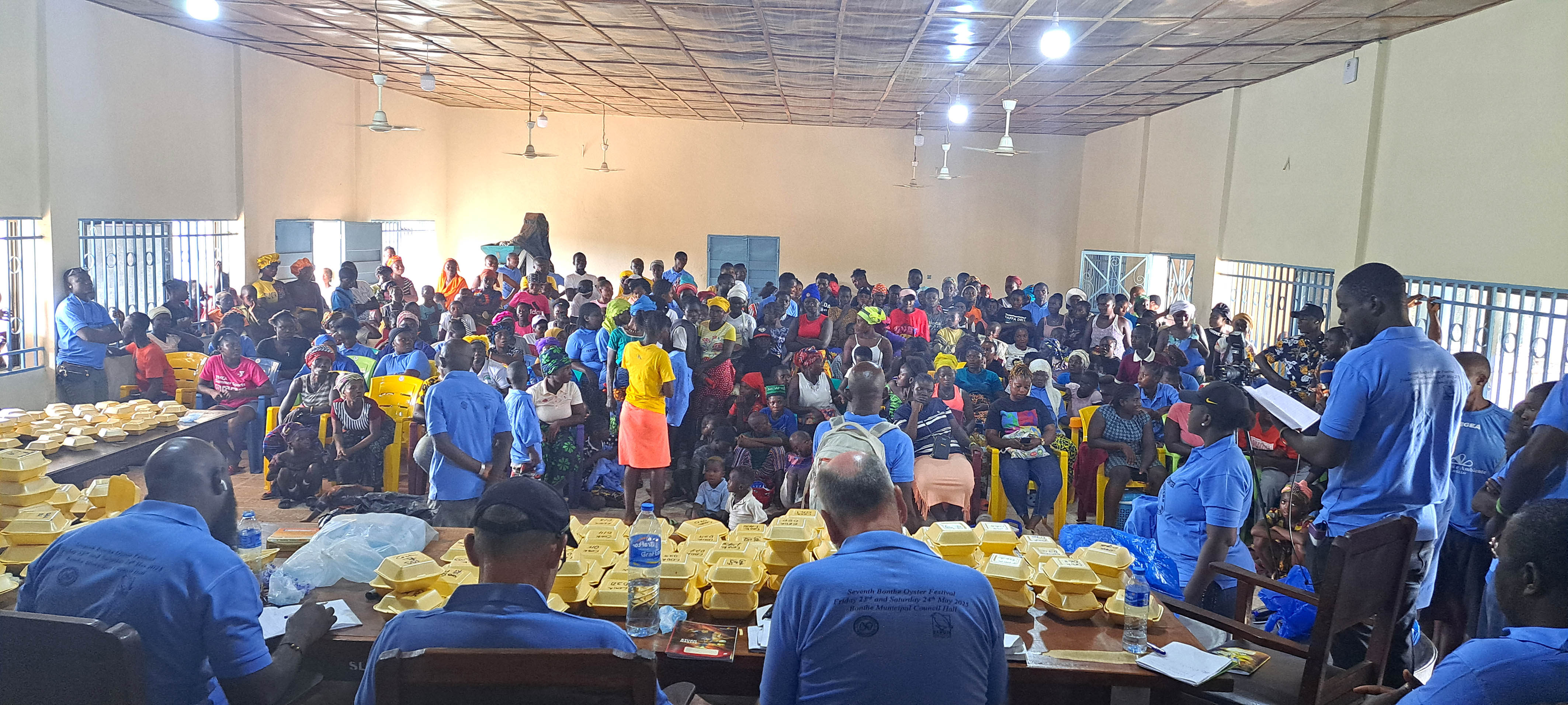 Bonthe oyster festival goers